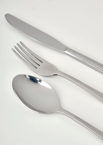 Venedik 18 Parça Tatlı Çatal Kaşık Bıçak Seti Silver