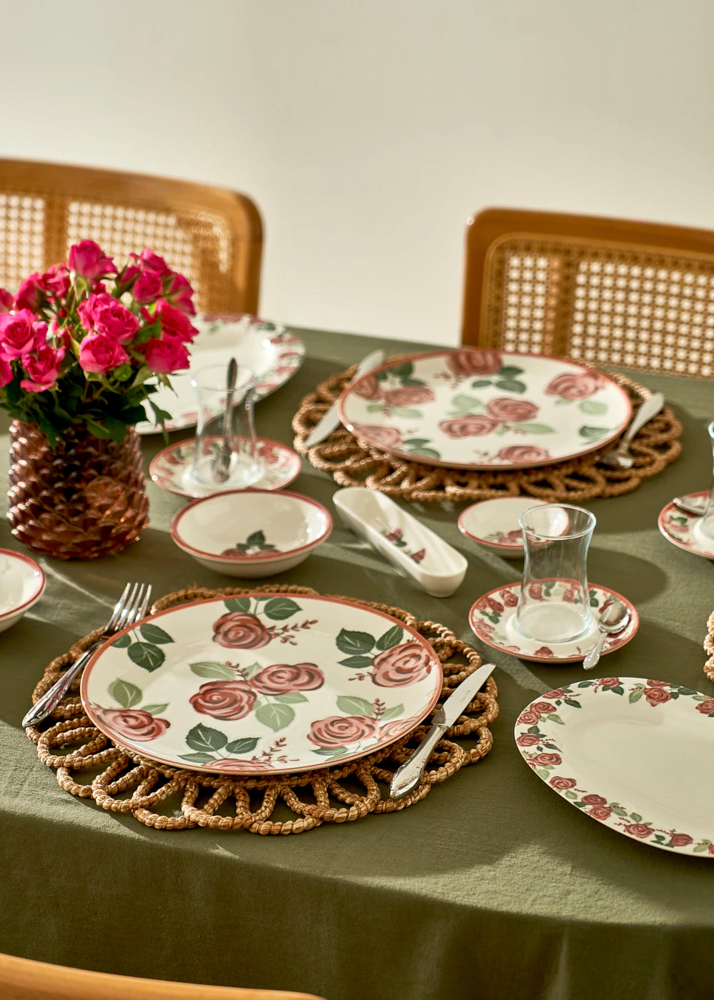 Rose Porselen 6'lı Servis Tabağı (26 cm) - 3