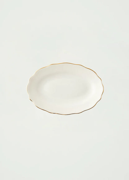 Victoria Porselen Sunum Tabağı Gold (20 cm)