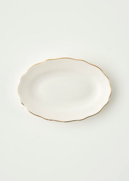 Victoria Porselen Sunum Tabağı Gold (25 cm)