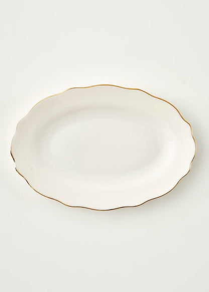Victoria Porselen Sunum Tabağı Gold (30 cm)