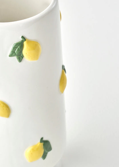 Lemon Vazo Beyaz (9x9x20 cm)