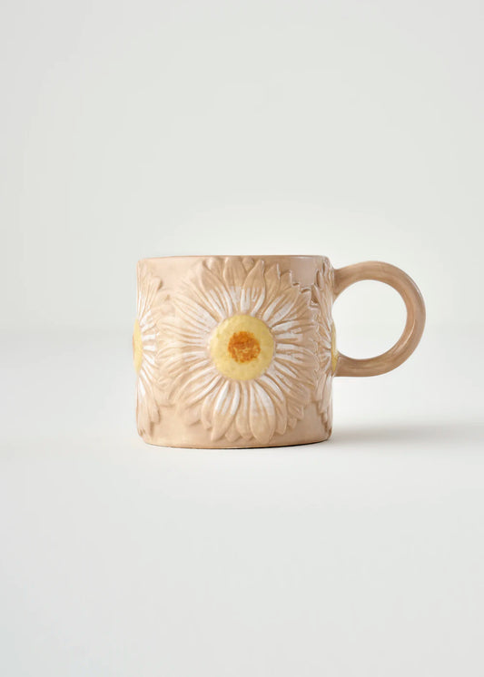 Daisy Seramik Kupa Bej (400 cc)