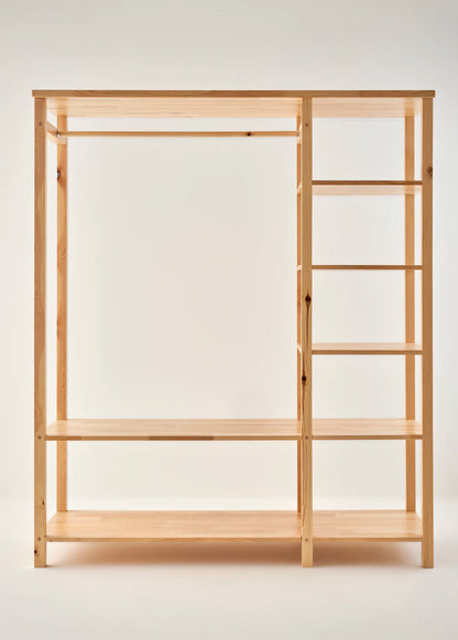 Monroe Açık Gardırop Naturel (156x52x180 cm)
