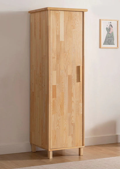 Monroe Tek Kapaklı Gardırop Naturel (50x52x180 cm)
