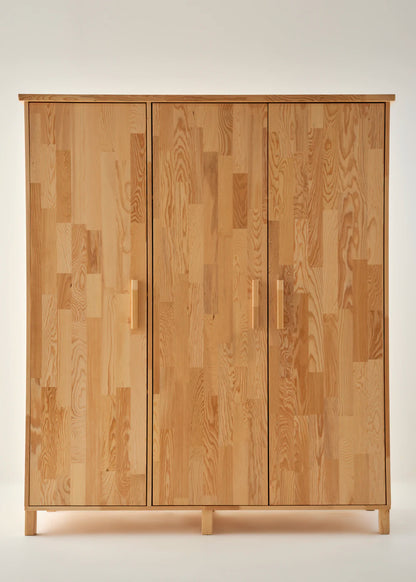 Monroe 3 Kapaklı Gardırop Naturel (150x52x180 cm)