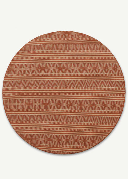 Tanselle Şönil Halı Kiremit (160x160 cm)