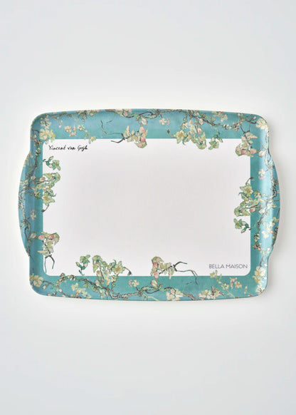 Van Gogh Almond Blossom Melamin Tepsi Mavi (42x31 cm)