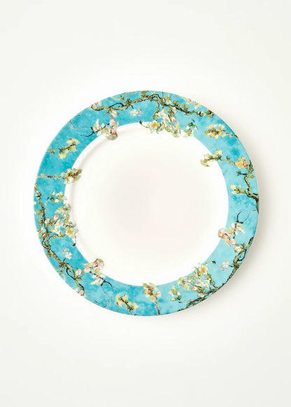 Van Gogh Almond Blossom Porselen Servis Tabağı Turkuaz (27 cm)