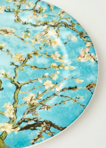 Van Gogh Almond Blossom Porselen Pasta Tabağı Turkuaz (19 cm)