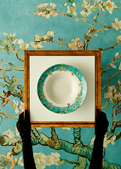 Van Gogh Almond Blossom Porselen Makarna Tabağı Turkuaz (27 cm)