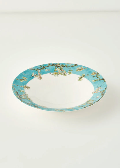 Van Gogh Almond Blossom Porselen Salata Kasesi Turkuaz (29 cm)