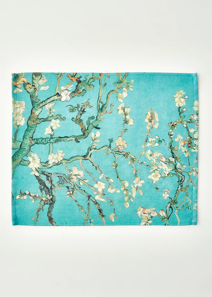 Van Gogh Almond Blossom Pamuklu 2'li Kurulama Bezi Turkuaz (40x50 cm)
