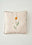 Daisy Biyeli Punchlı Dekoratif Yastık Kılıfı Bej (43x43 cm)