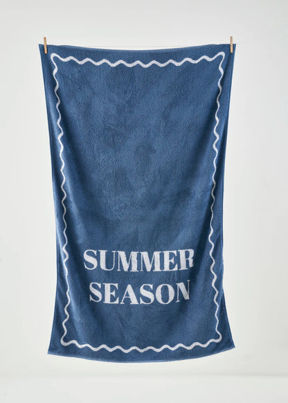 %100 Pamuk Summer Season Plaj Havlusu Lacivert (90x150 cm)