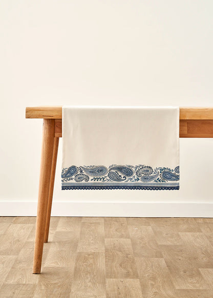 Paisley Kopanakili Runner Mavi (50x150 cm)