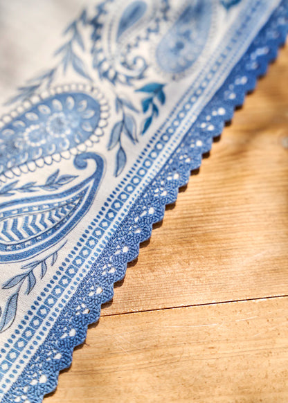 Paisley Kopanakili Runner Mavi (50x150 cm)