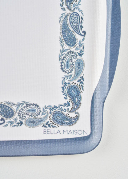 Paisley Melamin Tepsi Mavi (42x31 cm)