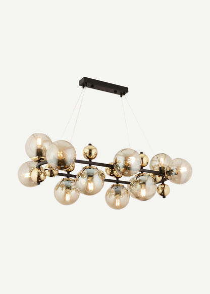 Suave 12'li Avize Gold-Siyah (70x90 cm)