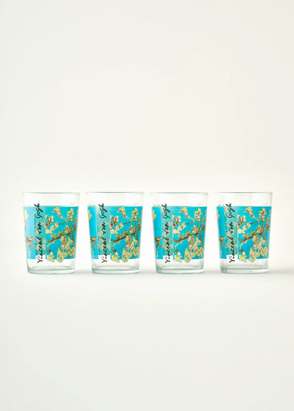 Van Gogh Almond Blossom Meşrubat Bardağı 4’lü Turkuaz (510 cc)