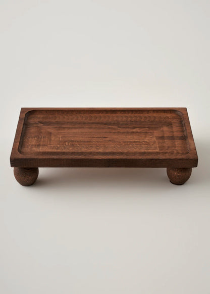 Wooden 2'li Ahşap Sunum Seti Naturel
