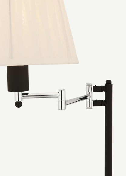 Mirken Lambader Siyah-Krom (30x155 cm)