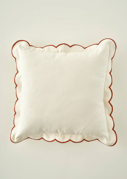 Scallop Kenar 2'li Kırlent Kılıfı Seti (43x43 cm)