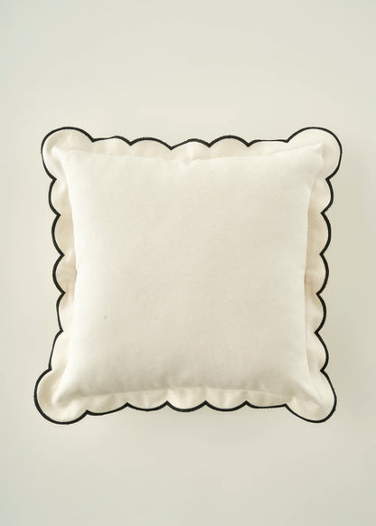 Scallop Kenar 2'li Kırlent Kılıfı Seti (43x43 cm)