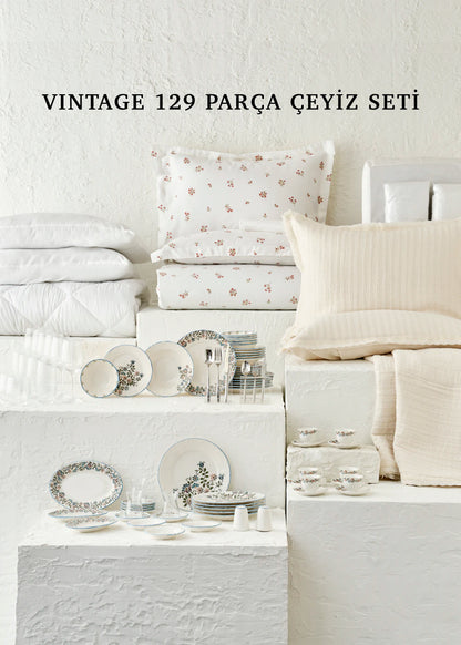 Vintage 129 Parça Çeyiz Seti