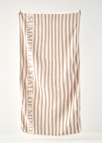 %100 Pamuk Sand Peştamal Kahverengi (90x160 cm)