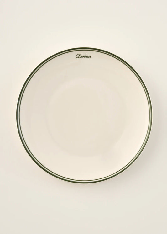 Bonheur Porselen Servis Tabağı Yeşil (28 cm)