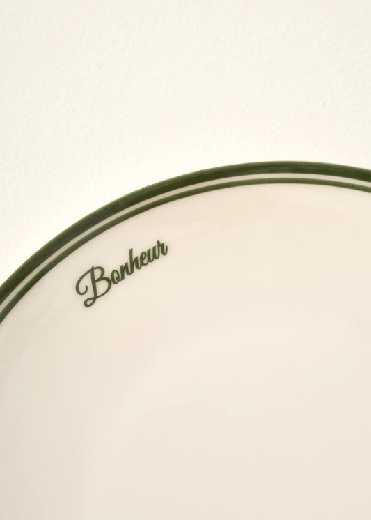 Bonheur Porselen Servis Tabağı Yeşil (28 cm)
