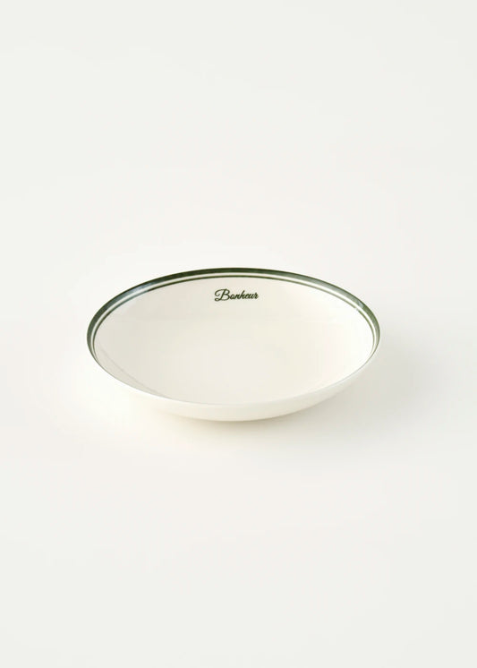 Bonheur Porselen Çukur Tabak Yeşil (20 cm)