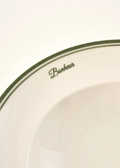 Bonheur Porselen Makarna Tabağı Yeşil (28 cm)