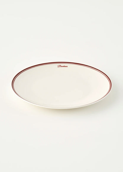 Bonheur Porselen Servis Tabağı Bordo (28 cm)