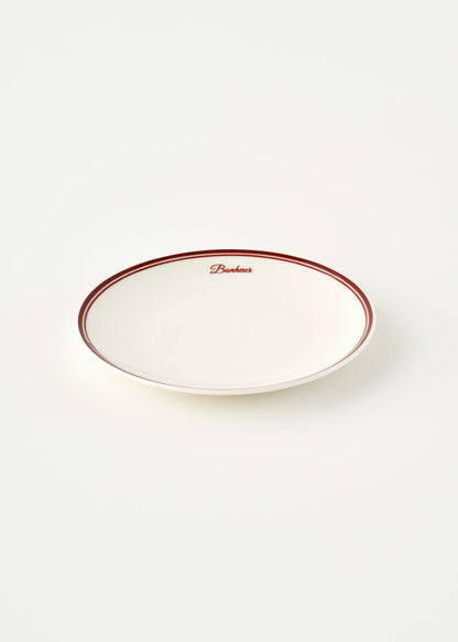Bonheur Porselen Pasta Tabağı Bordo (21 cm)