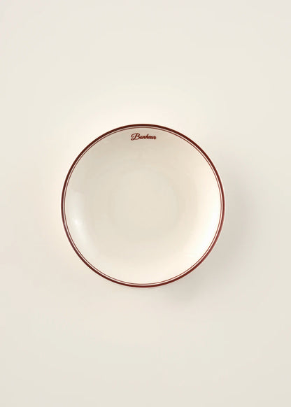 Bonheur Porselen Çukur Tabak Bordo (20 cm)