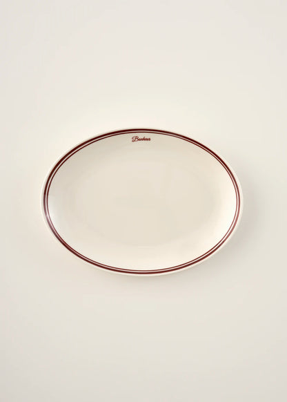 Bonheur Porselen Sunum Tabağı Bordo (33 cm)