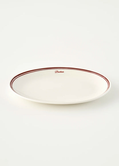 Bonheur Porselen Sunum Tabağı Bordo (33 cm)