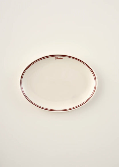 Bonheur Porselen Sunum Tabağı Bordo (31 cm)