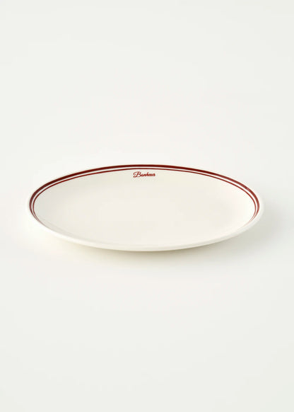 Bonheur Porselen Sunum Tabağı Bordo (31 cm)