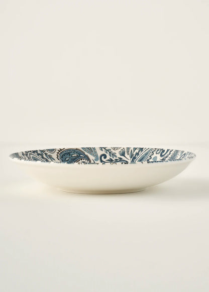 Paisley Porselen Salata Kasesi Mavi (30 cm)