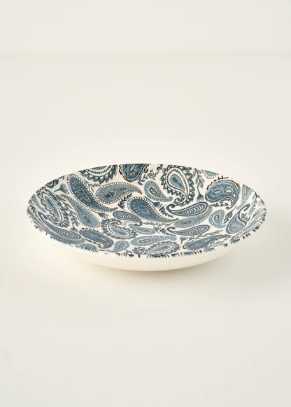 Paisley Porselen Salata Kasesi Mavi (30 cm)