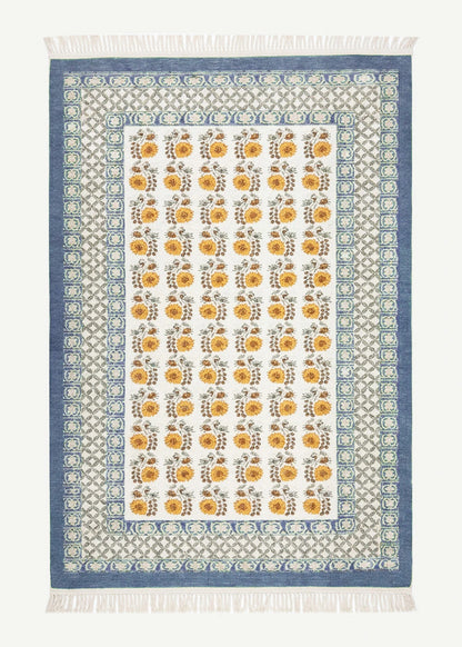 %100 Pamuk Spring Kilim Mavi (120x180 cm)