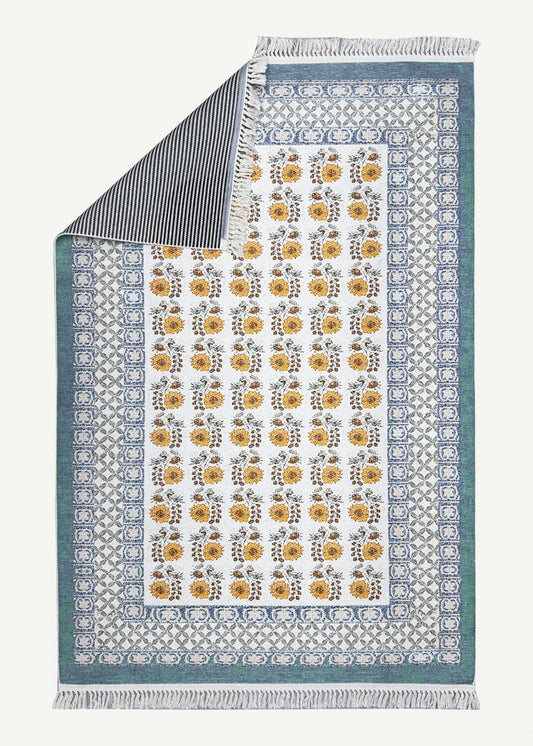 %100 Pamuk Spring Kilim Mavi (120x180 cm)