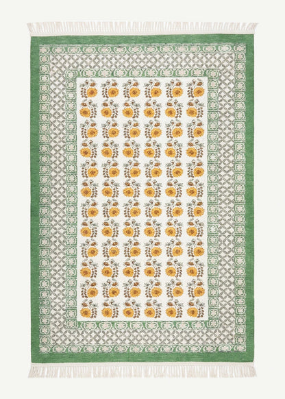 %100 Pamuk Spring Kilim Yeşil (80x150 cm)
