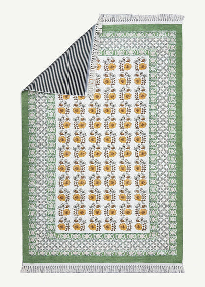 %100 Pamuk Spring Kilim Yeşil (80x150 cm)