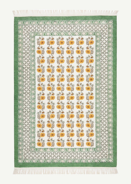 %100 Pamuk Spring Kilim Yeşil (120x180 cm)