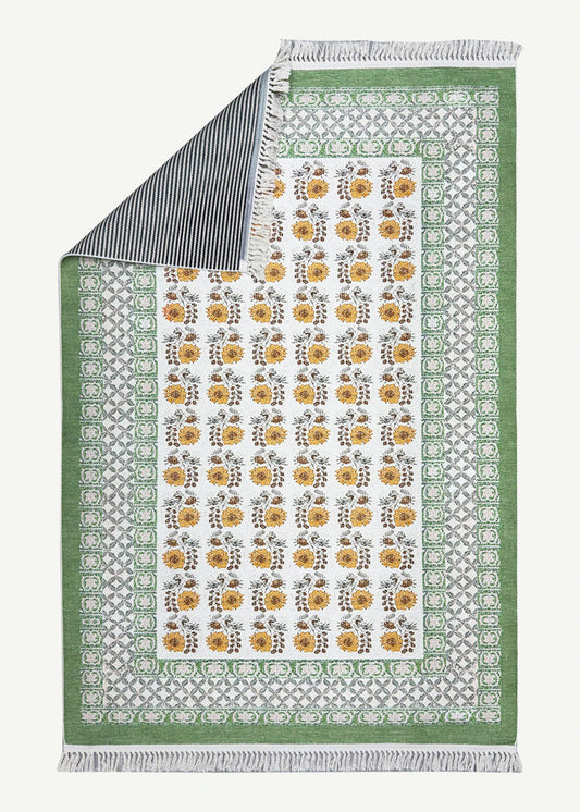 %100 Pamuk Spring Kilim Yeşil (150x230 cm)