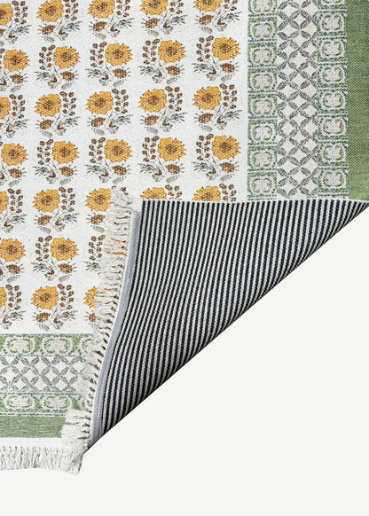 %100 Pamuk Spring Kilim Yeşil (150x230 cm)